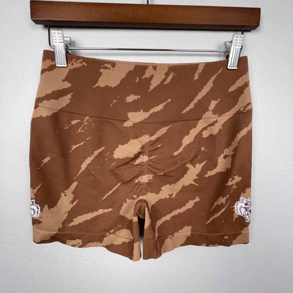 Darc Sport Wolves Club Shorts Women Brown Camo Seamless Forever Everson Training